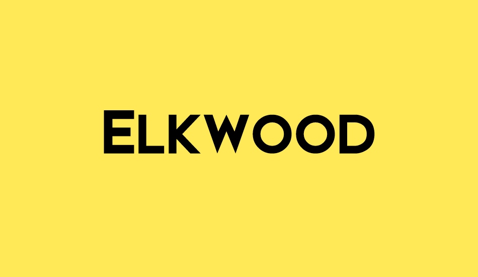 elkwood font big