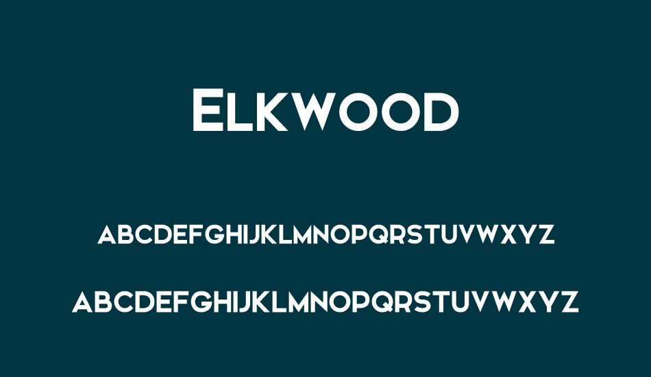 elkwood font