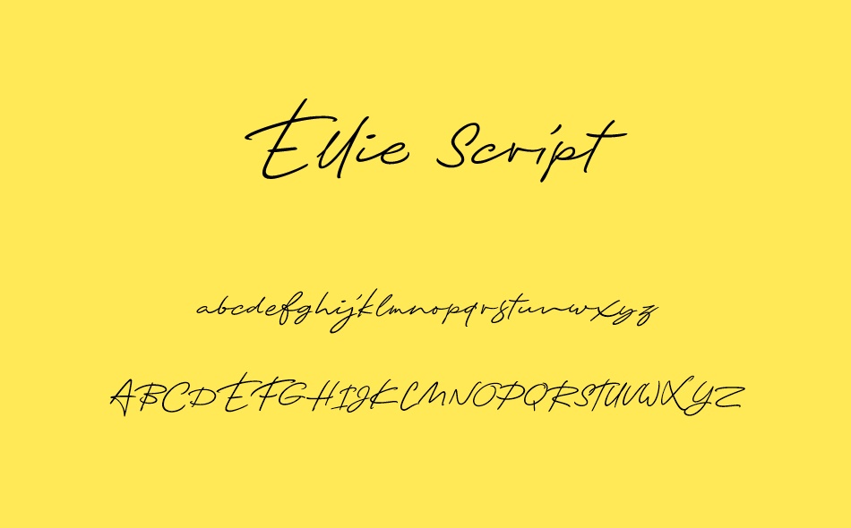 Ellie Script font
