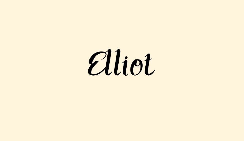 elliot font big