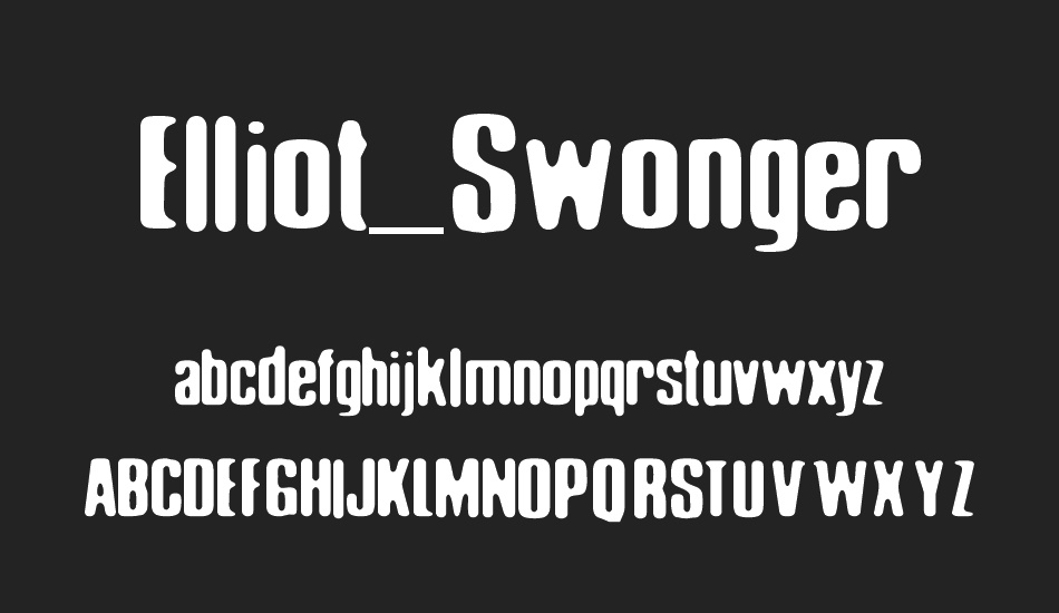 elliot-swonger font