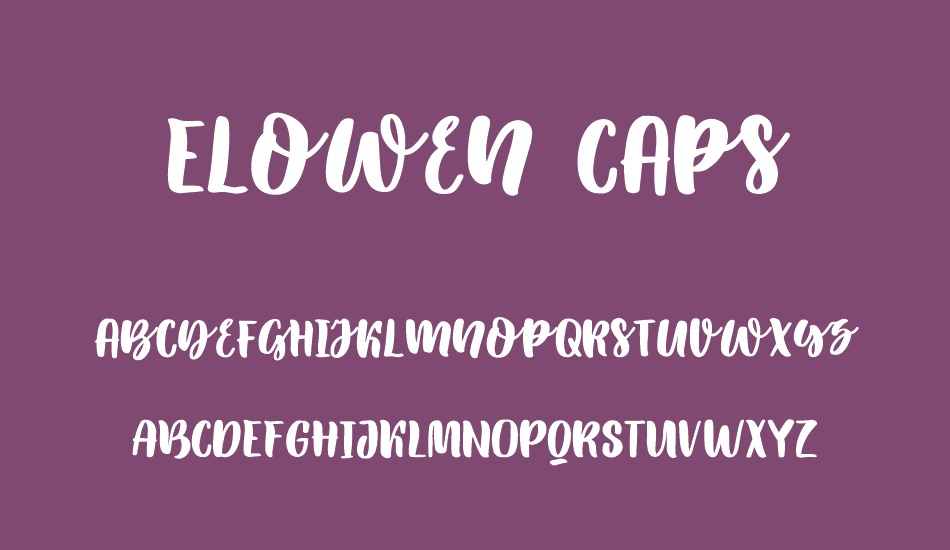elowen-caps font