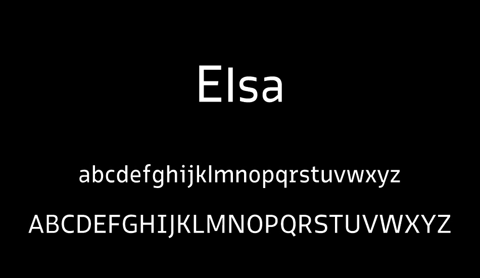 elsa-regular font