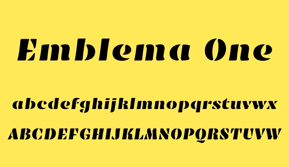 emblema-one font