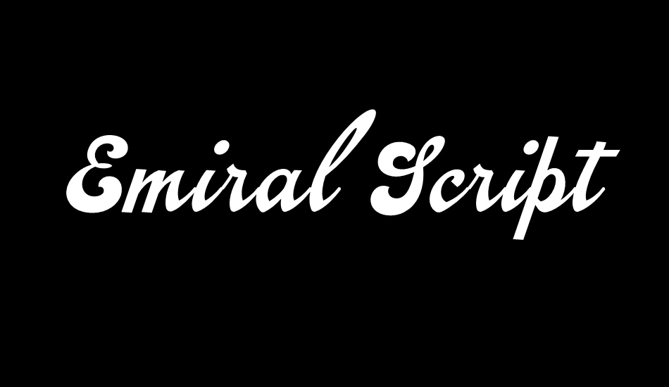emiral-script-personal-use font big