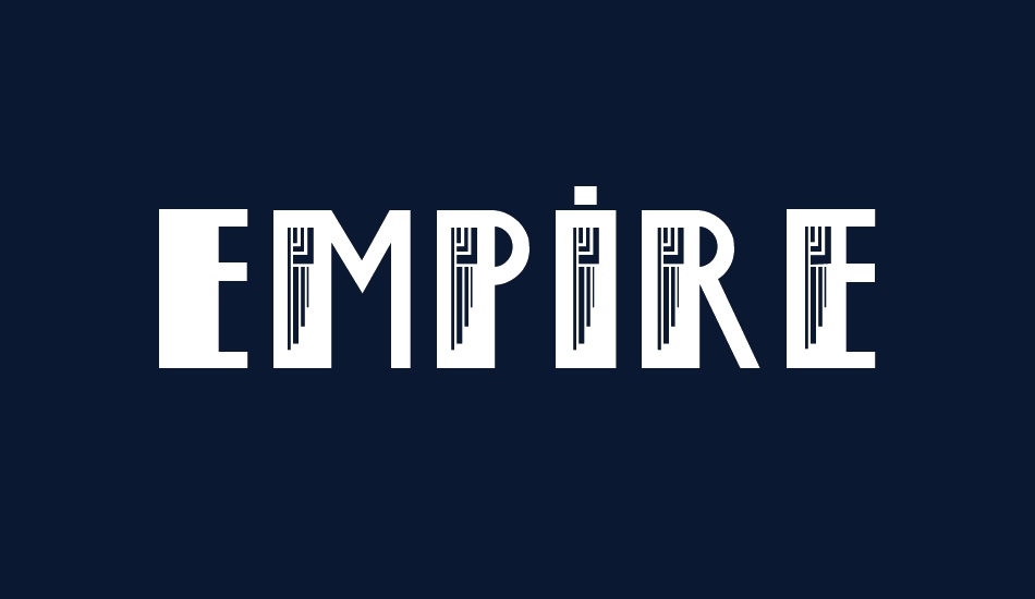 empire-state-deco font big