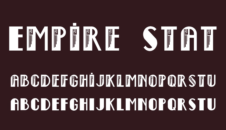 empire-state-deco font