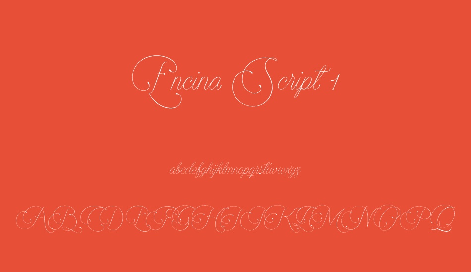 encina-script-1-personal-use font