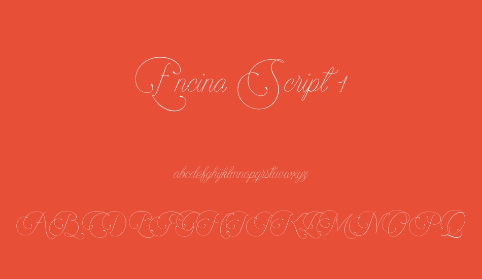 encina-script-1-personal-use font