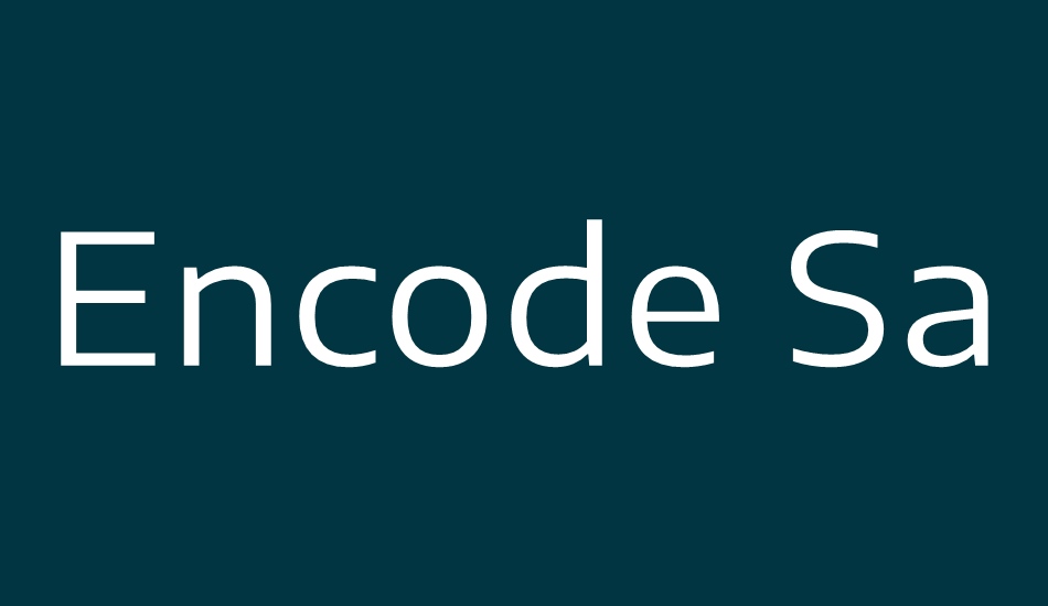 encode-sans-expanded font big