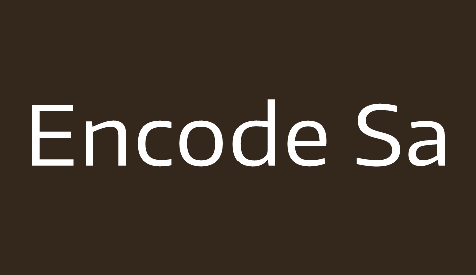 encode-sans-wide font big