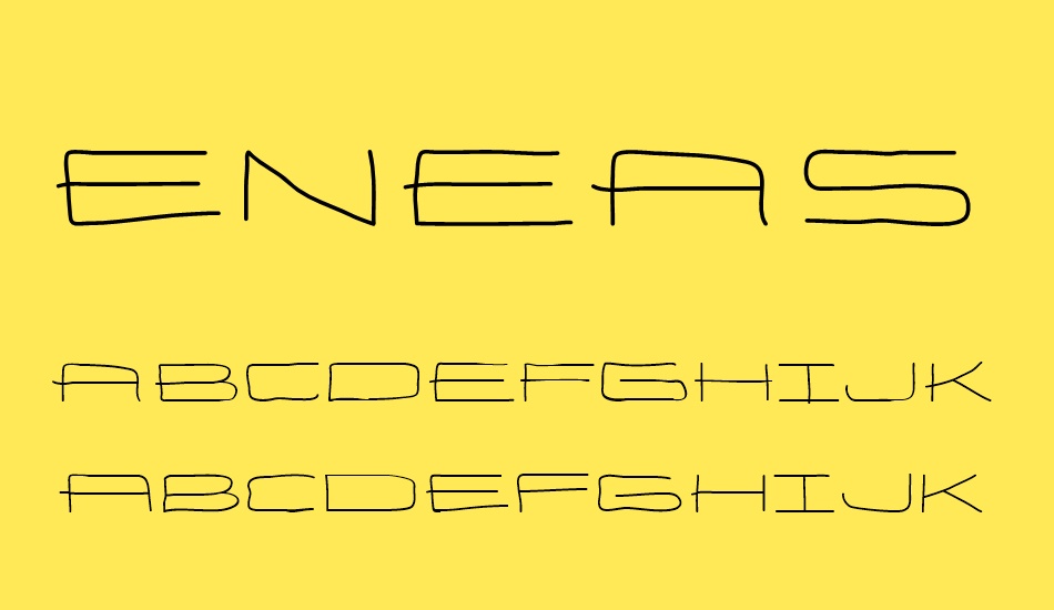 eneas-expanded-regular font