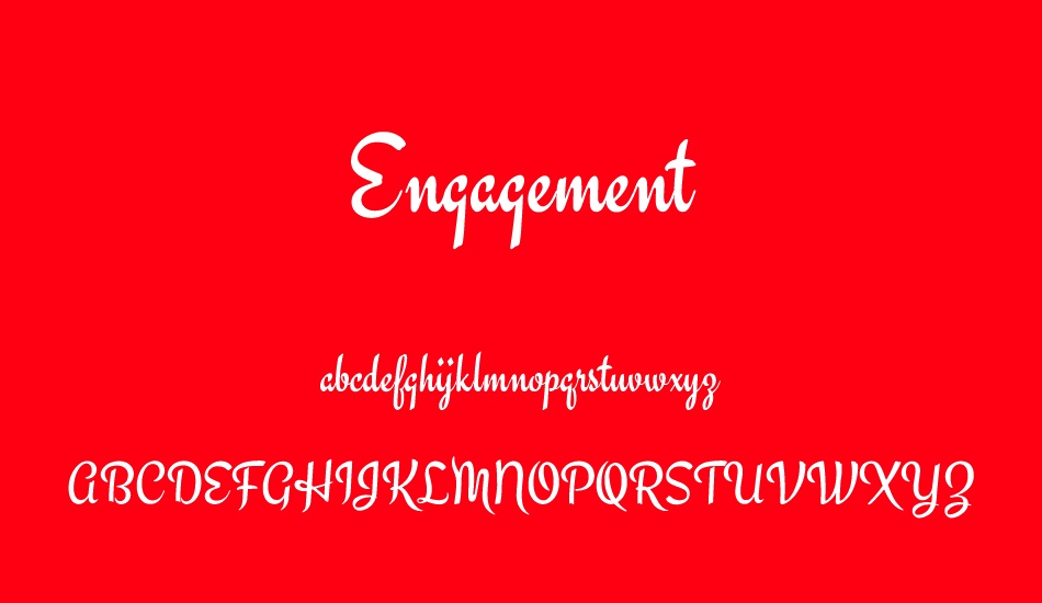 engagement font