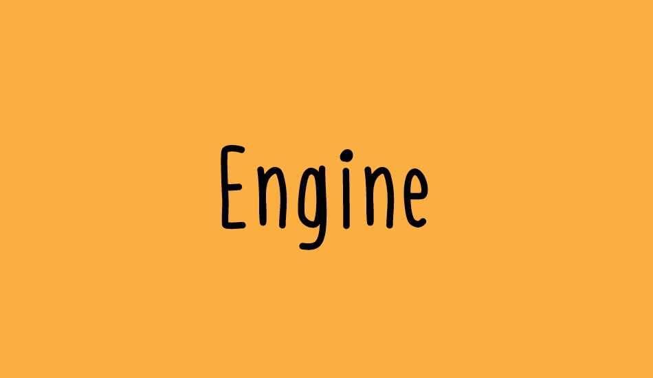 engine font big