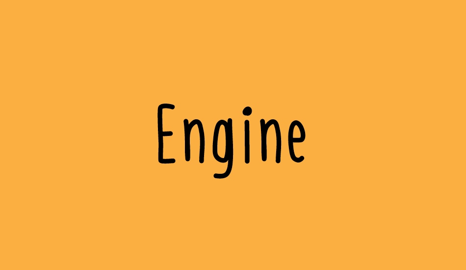 engine font big