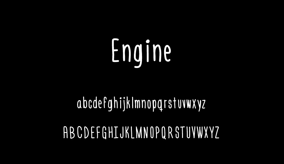 engine font
