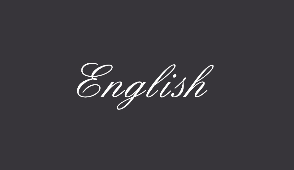 english font big