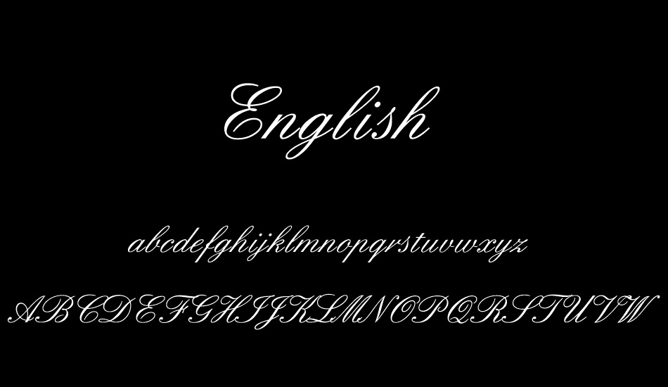 english font