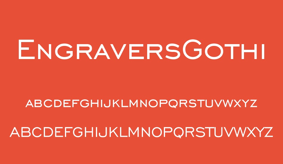 engraversgothic-bt font