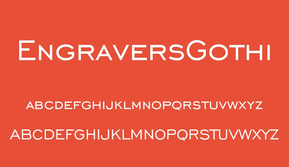 engraversgothic-bt font