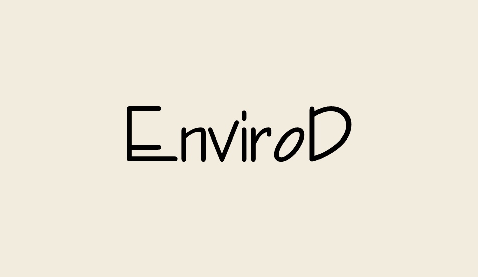 envirod font big