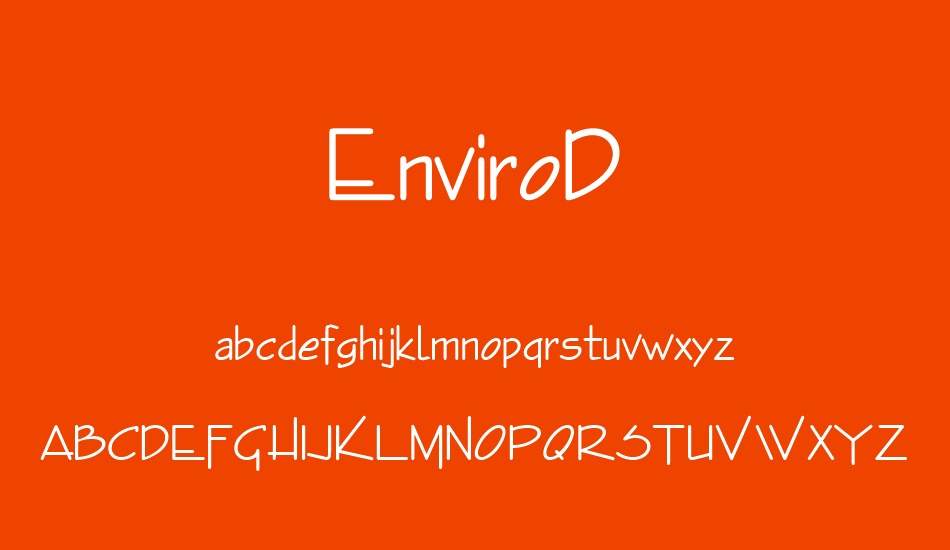 envirod font