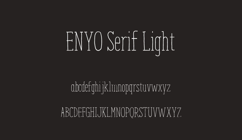 enyo-serif-light font