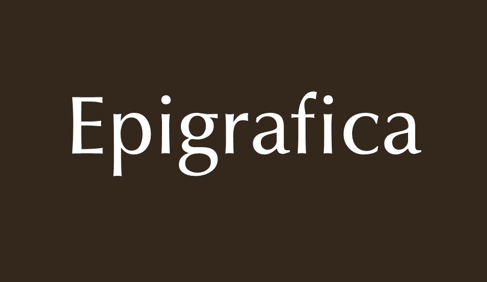 epigrafica font big