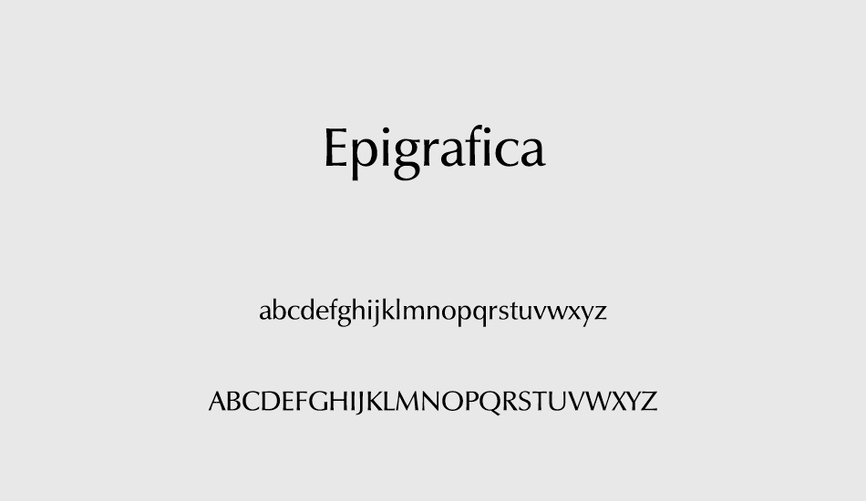 epigrafica font