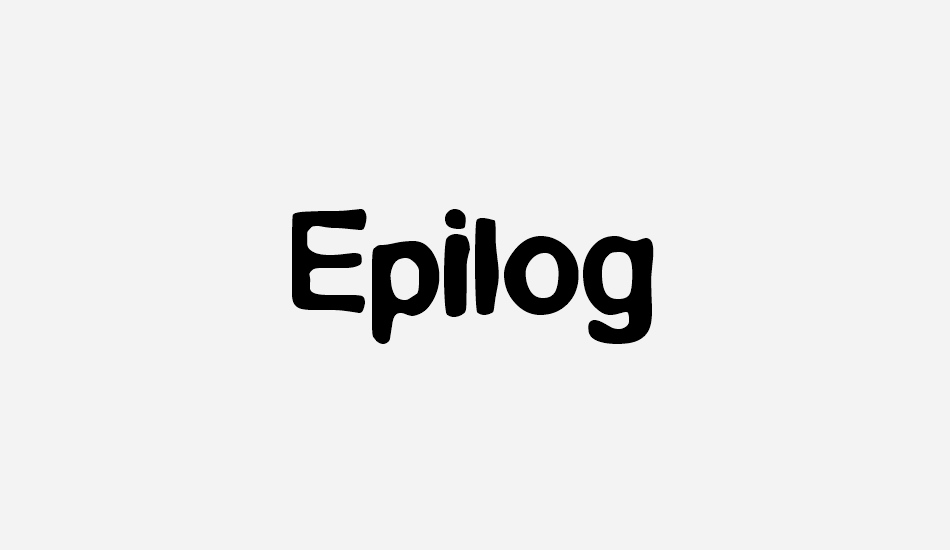 epilog font big