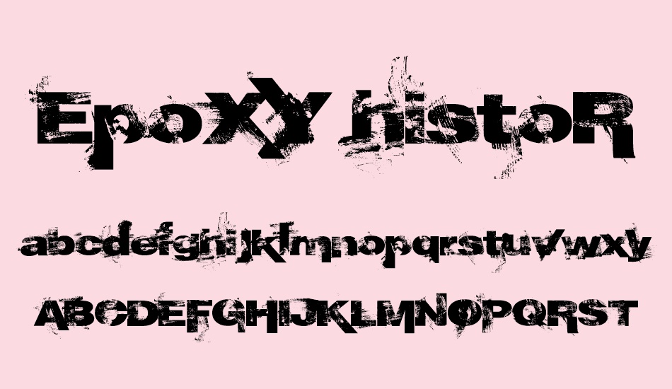 epoxy-history font