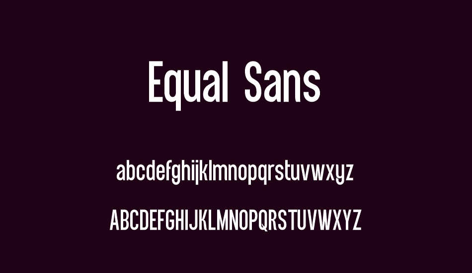 equal-sans-demo font