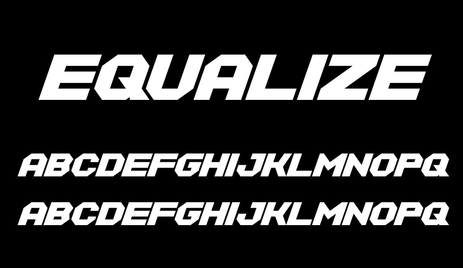 equalize font