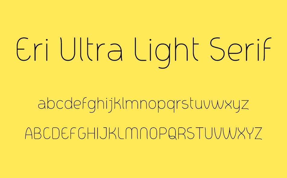 Eri Serif font