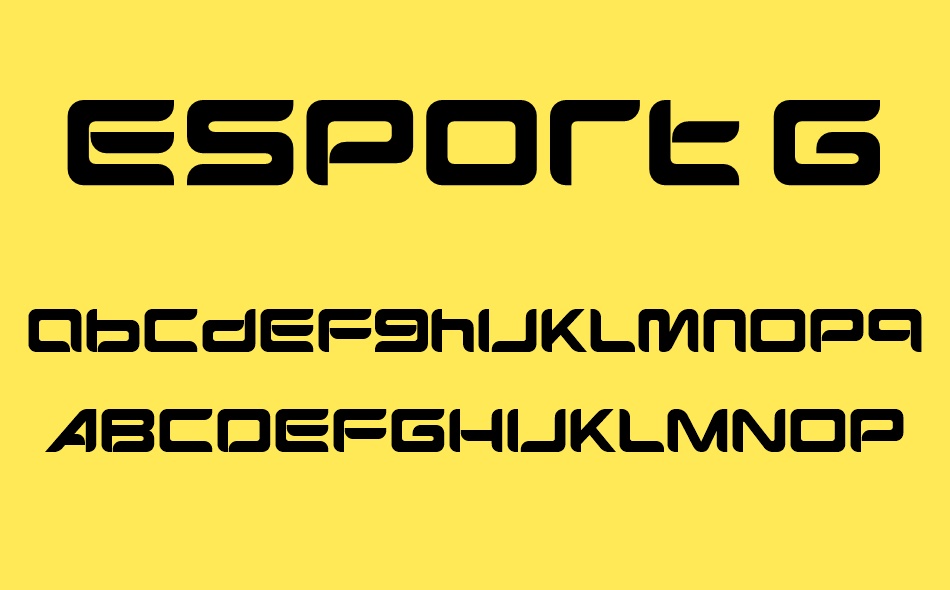 Esport Graph font