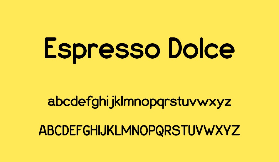 espresso-dolce font