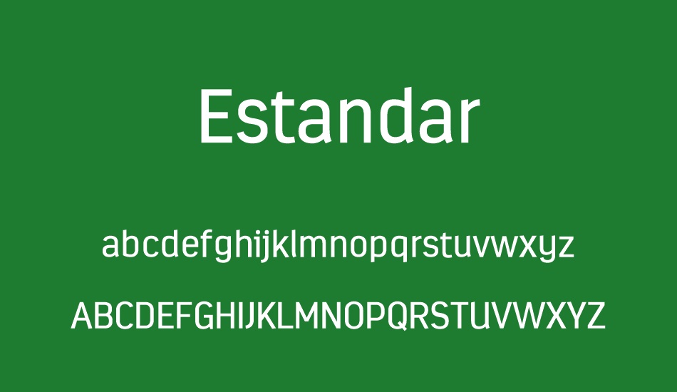 estandar font