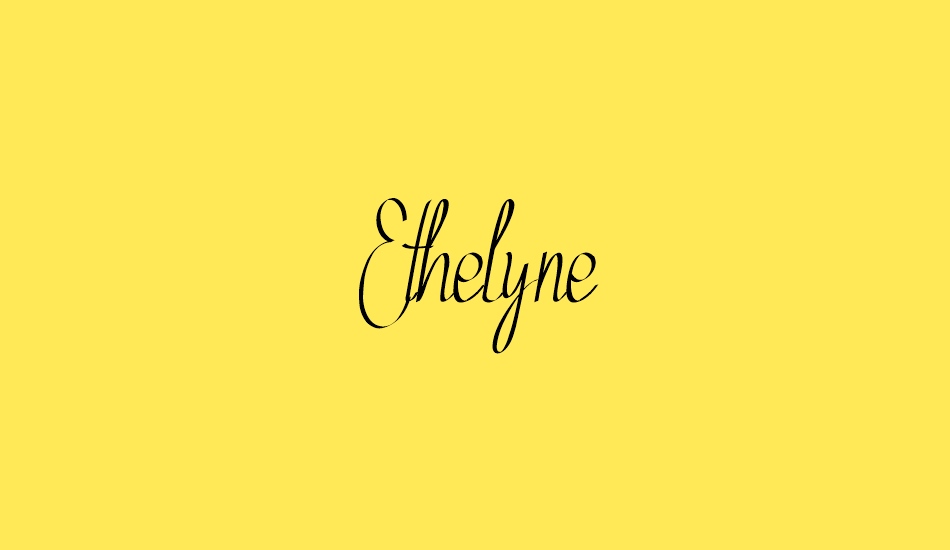 ethelyne font big