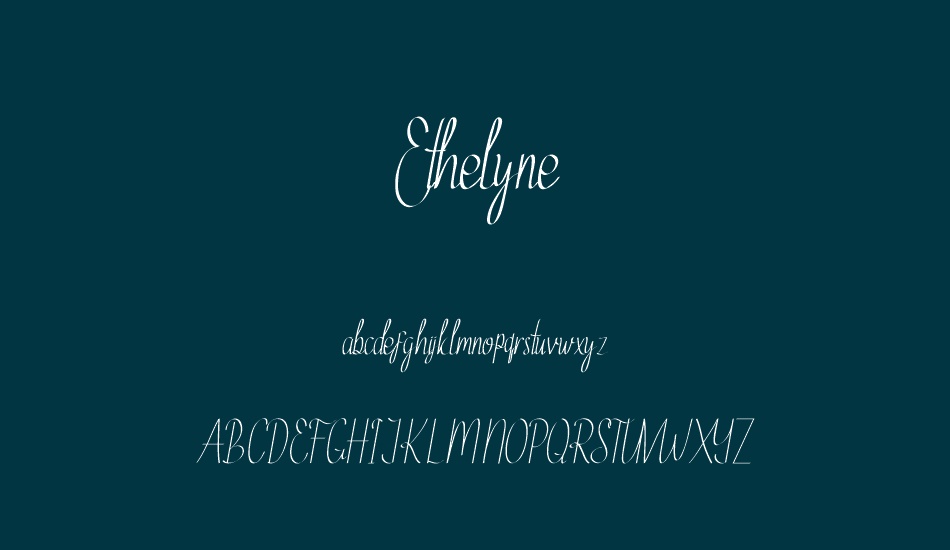 ethelyne font