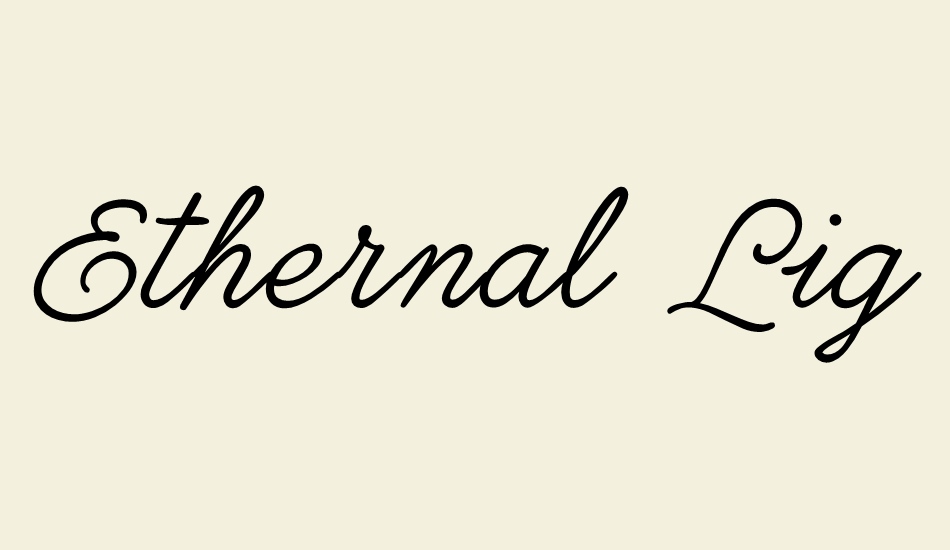 ethernal-light-personal-use font big