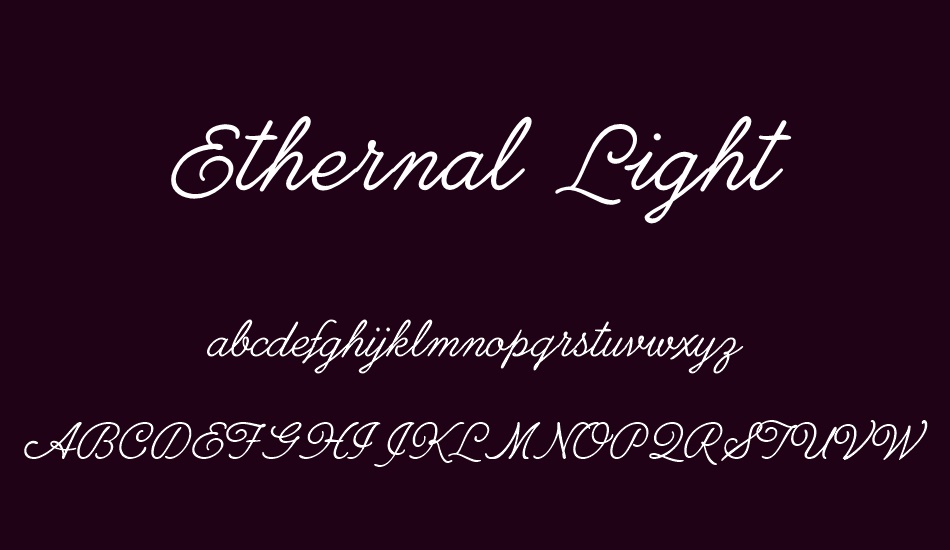 eth light font