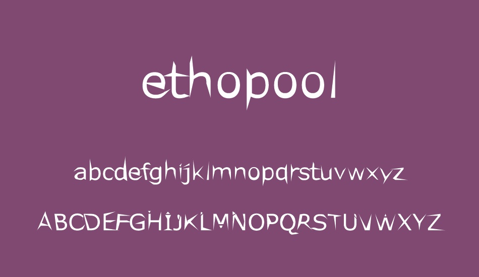 ethopool font