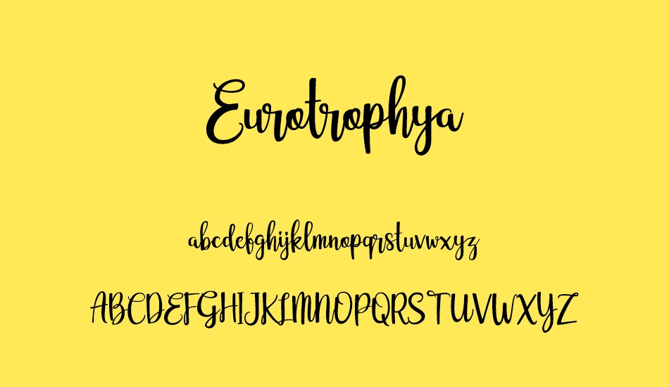 eurotrophya font