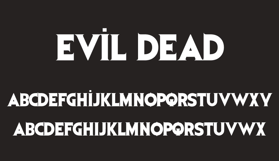 evil-dead font