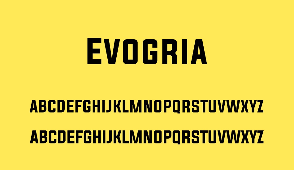 evogria font