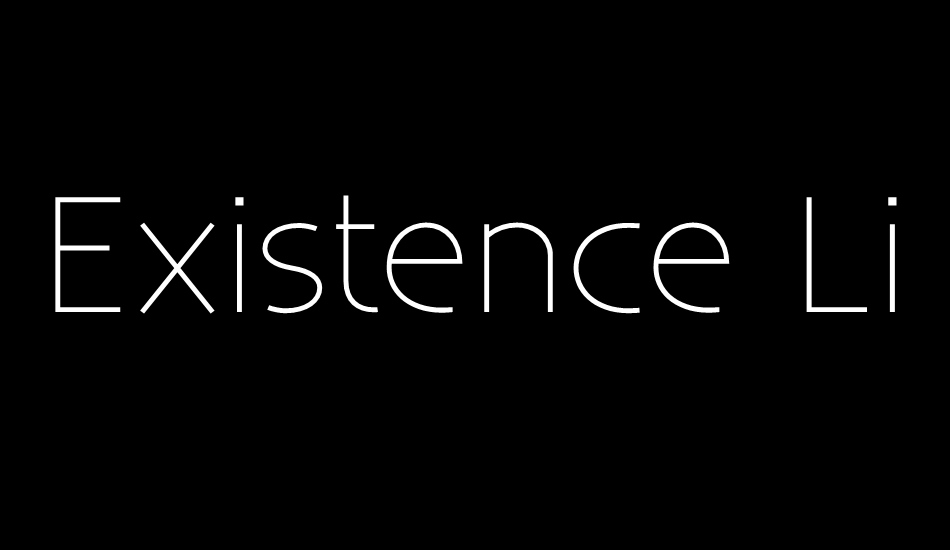 existence-light font big