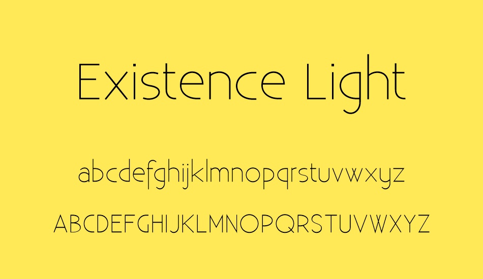 existence-light font