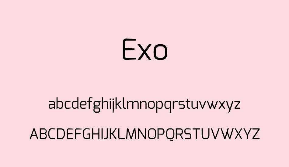 exo font