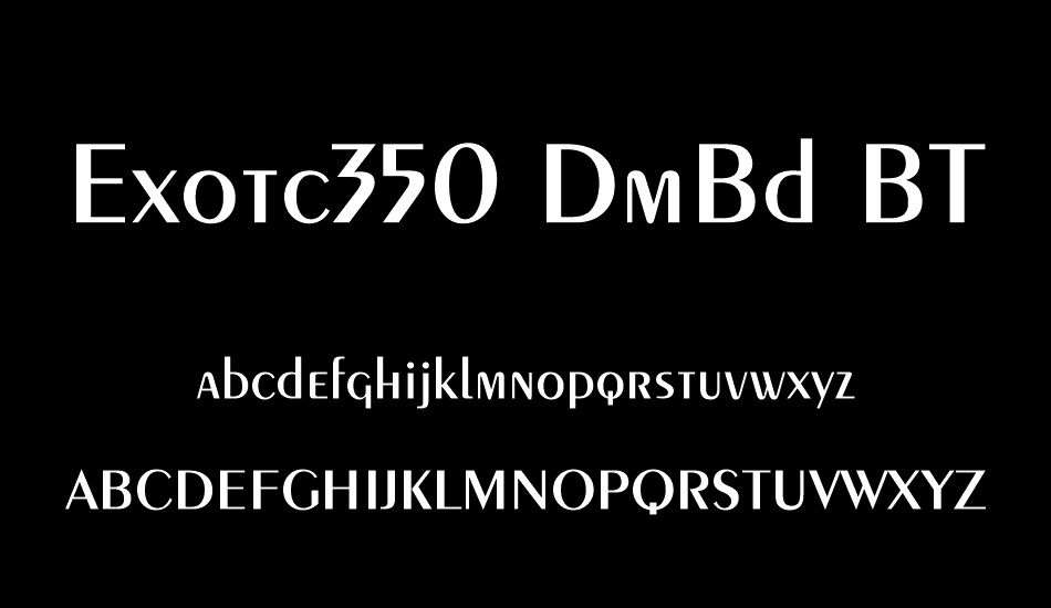 exotc350-dmbd-bt font