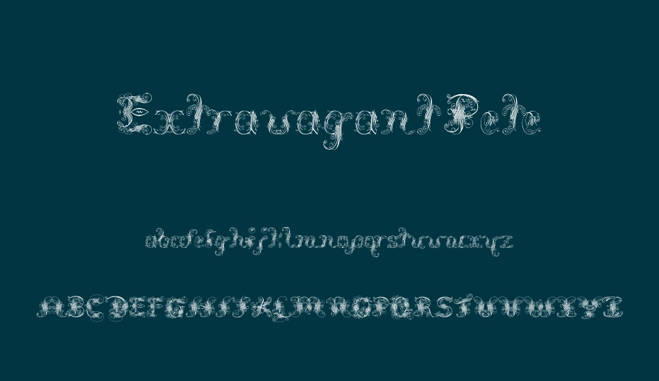 extravagant-pete font